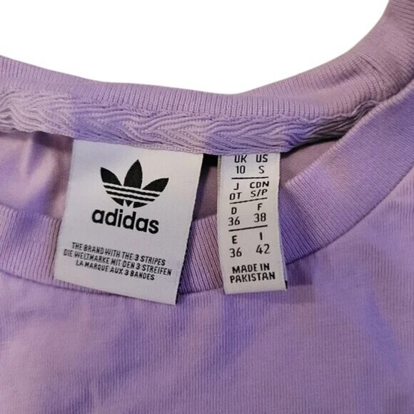 Adidas Pastel Purple Sleeveless Crop Top - Picture 6 of 6